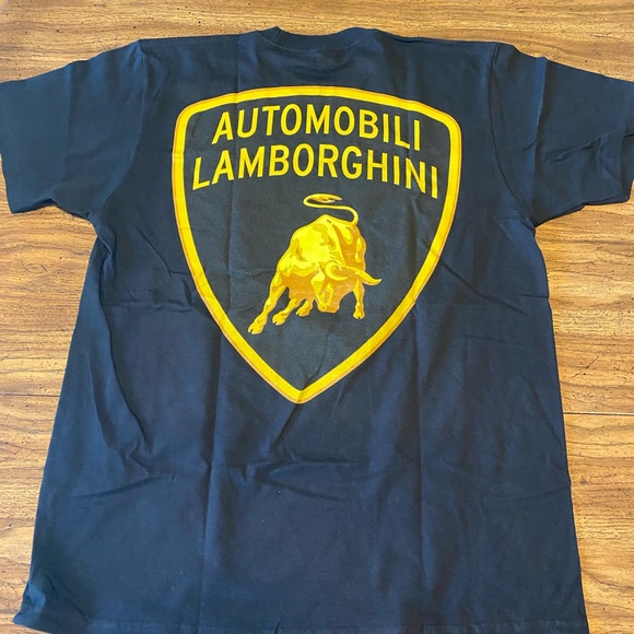supreme lamborghini tee black